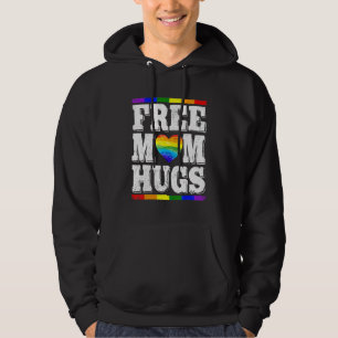Veste À Capuche Cute Lgbt Mois Gay pride Rainbow Free Mom Hugs Le
