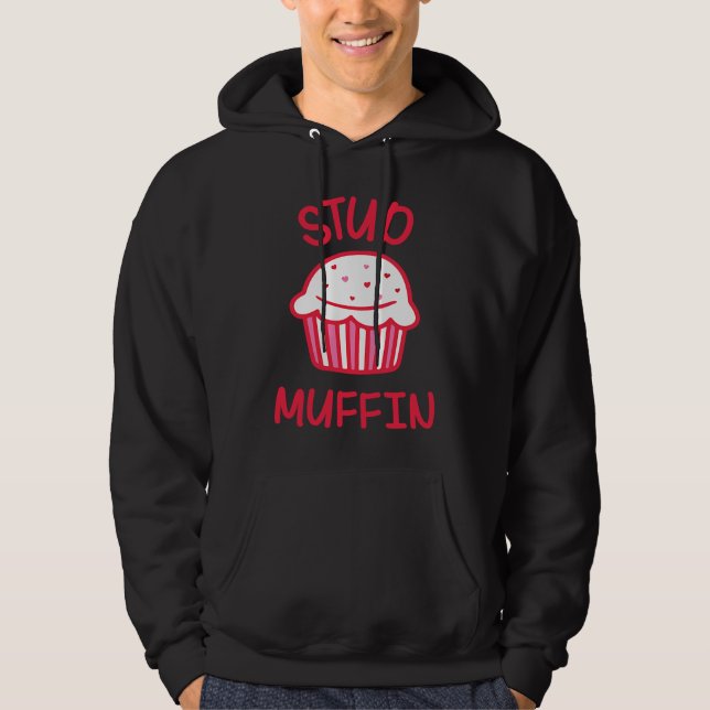 Veste À Capuche Cute Love Heart Stud Muffin Valentine's Day (Devant)