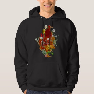 Veste À Capuche Cute poulet Vintage Floral Fleur Jardin Botanique