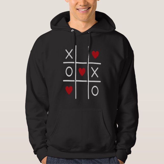 Veste À Capuche Cute Valentine Hearts Game Valentine's Day Romance (Devant)