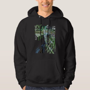 Veste À Capuche Cyberpunk esthétique rétro 80s Glitch Trippy Graph