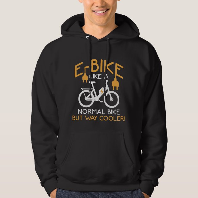 Veste À Capuche Cyclisme sur voie E-Bike Glacière Bike Funny Elect (Devant)