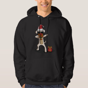 Veste À Capuche Dabbing Dog Dogs Santa Claus Merry Funny Gift Idé