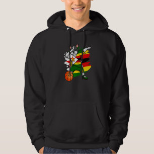 Veste À Capuche Dabbing French Bulldog Zimbabwe Fan Jer