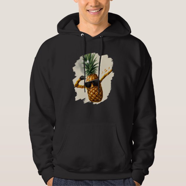 Veste À Capuche Dabbing Pineapple Aloha Sunglasses Beach Dance Haw (Devant)