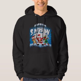 Veste À Capuche Dabbing Santa Claus Elf Reindeer Escadron de Noël 