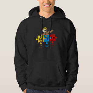 Veste À Capuche Dabbing Sloth Sensibilisation sur l'autisme de tou