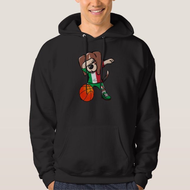 Veste À Capuche Dabing Beagle Chien Italie Jersey Basketball itali (Devant)
