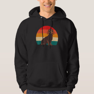 Veste À Capuche Dachshund Retro Dachshund Propriétaires Vintage Da