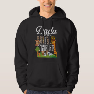 Veste À Capuche Dada Of The Wild et Trois Zoo Thème Safari Birthd