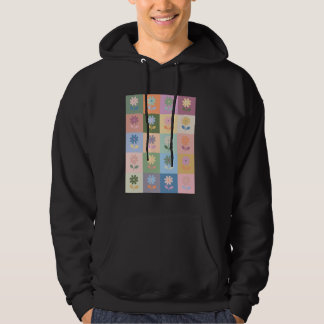 Veste À Capuche Danois Pastel Plante de marguerite esthétique
