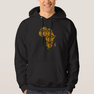 Veste À Capuche Dashiki Imprimer Carte Africaine Tribal Ethnic Ken