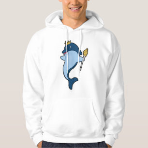 Veste À Capuche Dauphin roi avec le personnel et la Couronne