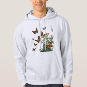 Veste À Capuche 🌹 de fleurs de papillon