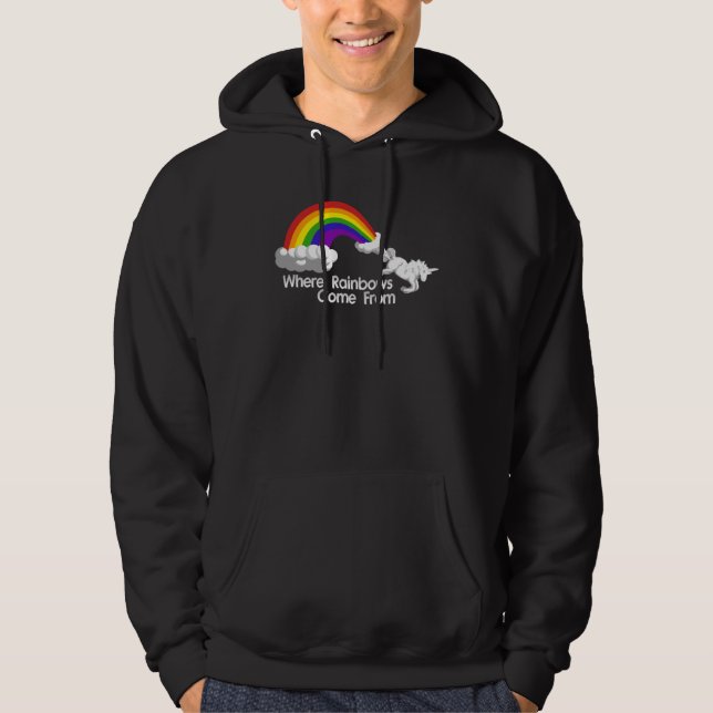 Veste À Capuche De là où les arcs-en-ciel viennent (Devant)