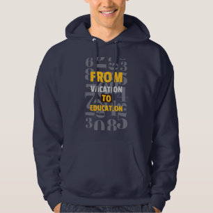 Veste À Capuche De Vacances à l'école d'éducation début