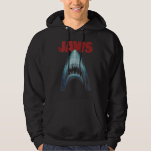 Veste À Capuche Débardeur du logo Jaws Distressed Shark Portrait