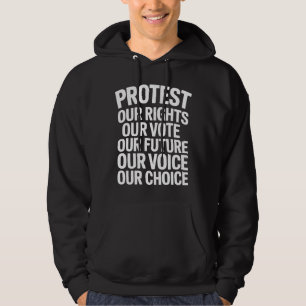 Veste À Capuche Déclaration de protestation Hands Off Nos droits n