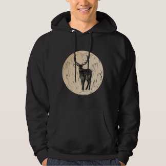 Veste À Capuche Deer Buck Nature Wildlife Art