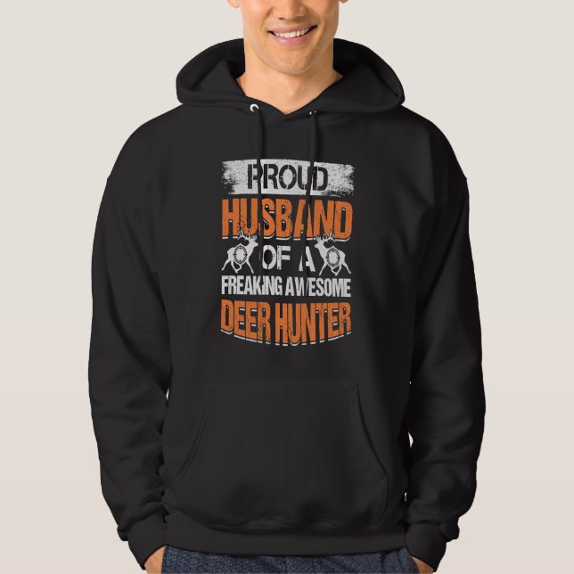 Veste À Capuche Deer Hunter Hunting Season Huntsman Husband  1 (Devant)