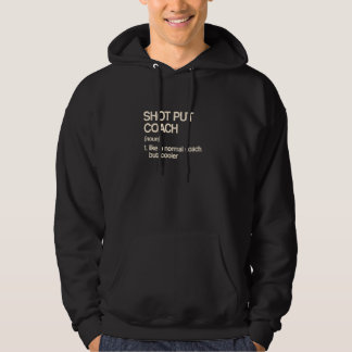 Veste À Capuche Définition de l'entraîneur de lancer du poids Hum