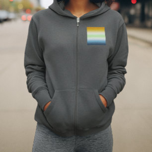 Veste À Capuche Dégradé de fierté AroAce agender