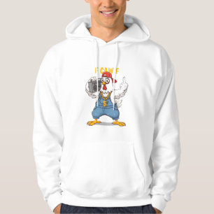 Veste À Capuche Déguisement drôle de poulet gangsta Hip Hop F CAW 