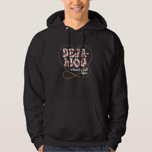 Veste À Capuche Deja Moo Funny Vache Design d'impression avec Hear