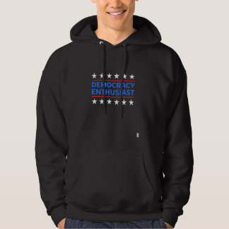 Veste À Capuche Démocratie passionnée Design Fière Apparence patri