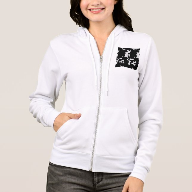 Veste À Capuche Dernier texte personnalisé Logo féminin Bella+Canv (Devant)