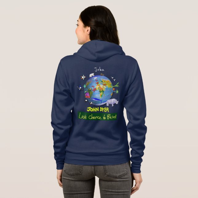 Veste À Capuche Dernière occasion de peindre Hoodie2 (Dos entier)