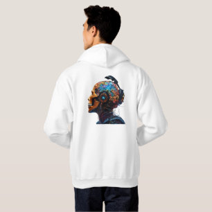 Veste À Capuche "Design crâne gothique - T-shirt foncé et élégant"