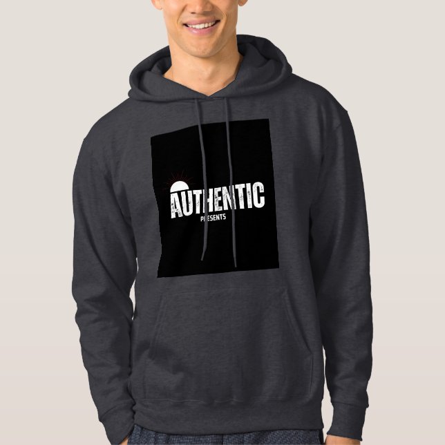 Veste À Capuche Design d'écriture authentique (Devant)