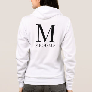 Veste À Capuche Design double face avec nom de monogramme pour fem