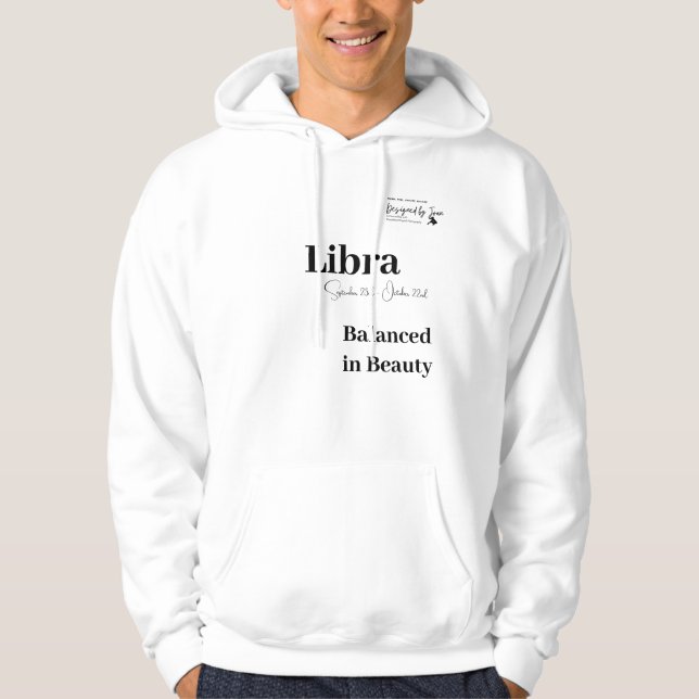 Veste À Capuche Designed by Joan Libra Zodiac Hoodie (Devant)