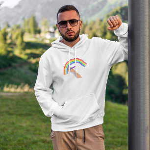 Veste À Capuche Dessin d'un arc-en-ciel