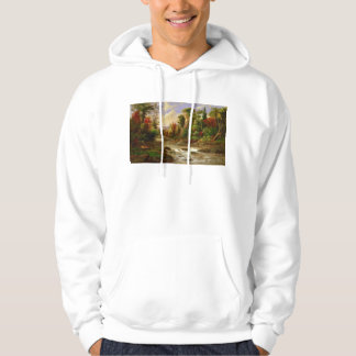 Veste À Capuche Destin de Robert Duncanson de rivière de forêt