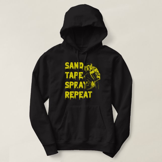 Veste À Capuche Détail de voiture de peinture de carrosserie de sa (Design devant)