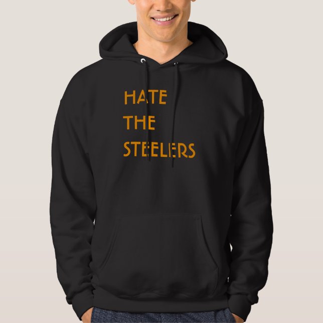VESTE À CAPUCHE DÉTESTEZ LE STEELERS (Devant)