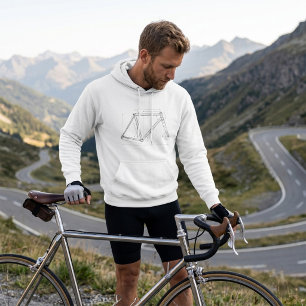 Veste À Capuche Diagramme de géométrie de cadre de bicyclette