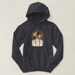 Veste À Capuche Dickens' Copperfield Quote Gold Blue Hoodie