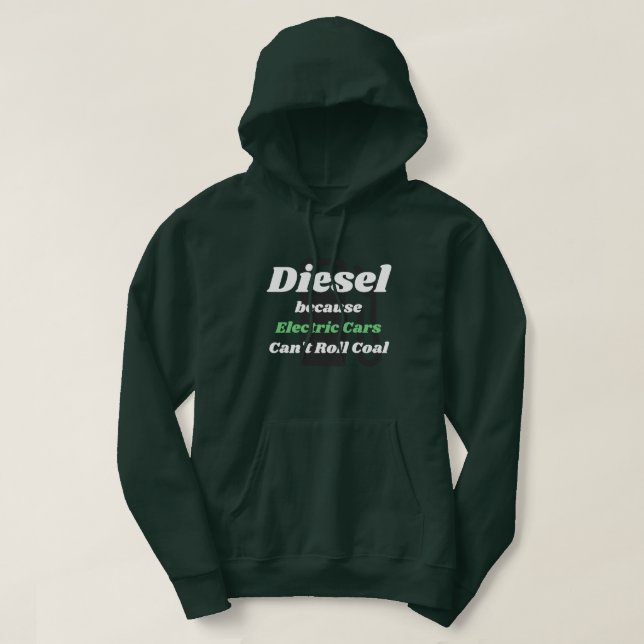 Veste À Capuche Diesel parce que les voitures électriques ne peuve (Design devant)
