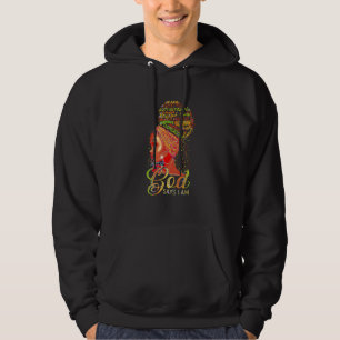 Veste À Capuche Dieu Dit Que Je Suis Chrétienne Foi Croyante Femme