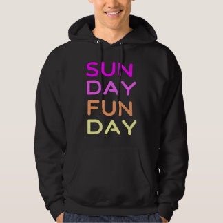 Veste À Capuche DIMANCHE JOUR DE FUN Sport Football Lettres graphi