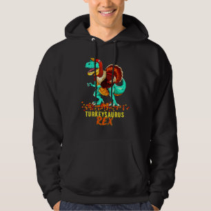 Veste À Capuche Dindon Trex Dinosaure Le Plus Cool Joyeux Thanksgi