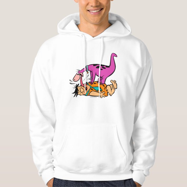 Veste À Capuche Dino Licking Fred Flintstone (Devant)
