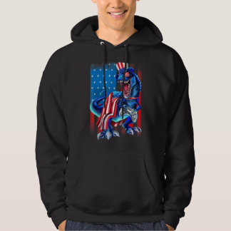 Veste À Capuche Dinosaur America Drapeau Game Contrôleur 4e O