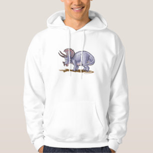 Veste À Capuche dinosaure de bande dessinée de triceratops