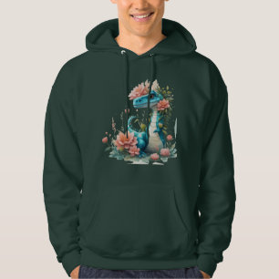 Veste À Capuche Dinosaure floral mou