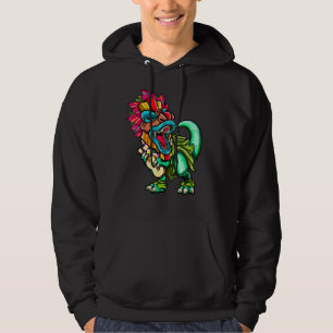 Veste À Capuche Dinosaure hawaïen T Rex Aloha Famille Tiki Luau Pa